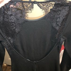 Lulu’s black mini fitted dress